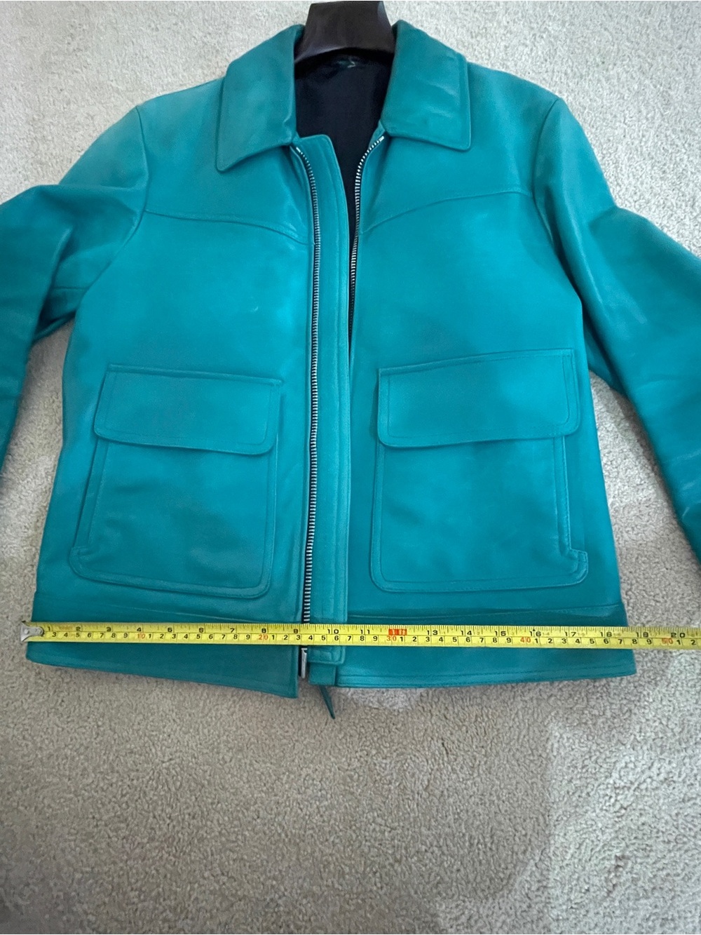 Tom Ford Rare Teal Green Leather Jacket - Used - Picture 11 of 13